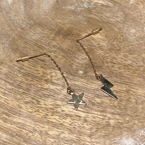 Brandy Melville Jewelry Brandy Melville Star Lightning Bolt Gold